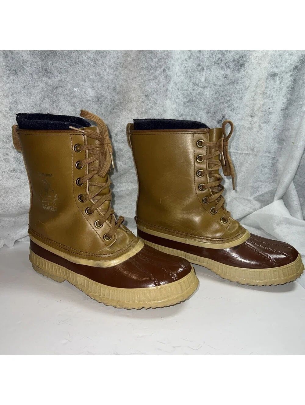 Sorel Premium Snow Boots Waterproof  Wool Lined Winter Duck Boots Size 8 Men’s